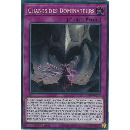 Chants Des Dominateurs - Alin-Fr078 - Secrète Rare - Yu-Gi-Oh !