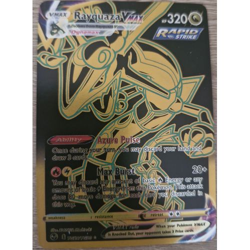 Carte Rayquaza Vmax, Pokémon En Anglais (Shrouden Fable Scarlet & Violet)