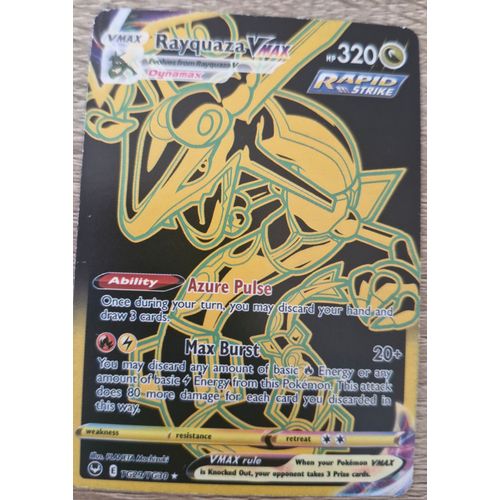 Carte Rayquaza Vmax, Pokémon En Anglais (Shrouden Fable Scarlet & Violet)