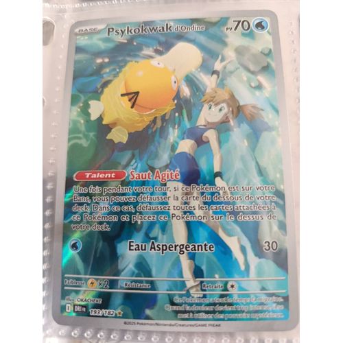 Carte Pokémon Psykokwak D'Ondine 193/182 Ev10