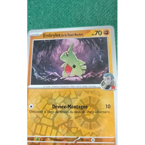 Carte Pokémon Rivalités Destinées : Embrylex De La Team Rocket 094 182 Reverse.