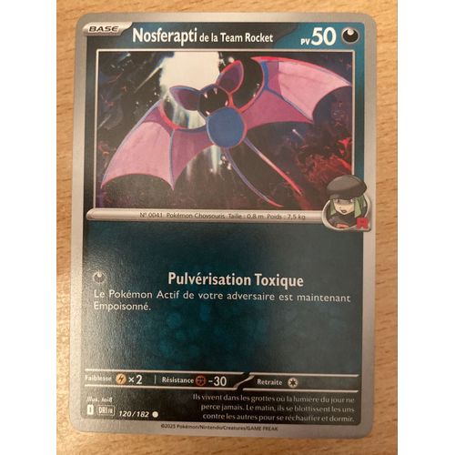 (1169) Nosferapti De La Team Rocket 120/182 Pokemon 