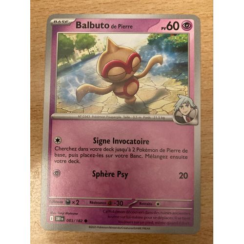 (1061) Balbuto De Pierre 83/182 Pokemon 