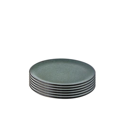 Raw - 6 Pcs - Northern Green - Dessert Plates (15776)