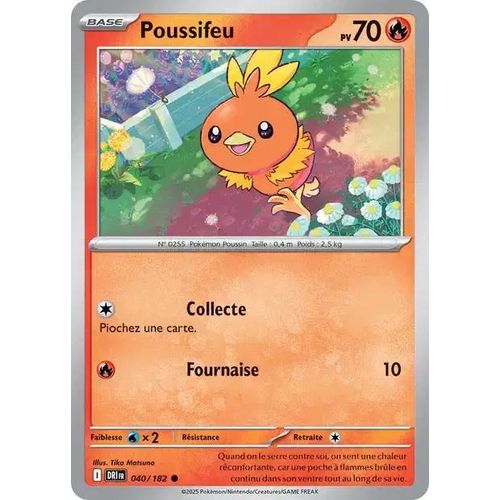 Carte Pokémon - Poussifeu - 040/182 - Ev10 Rivalités Destinées