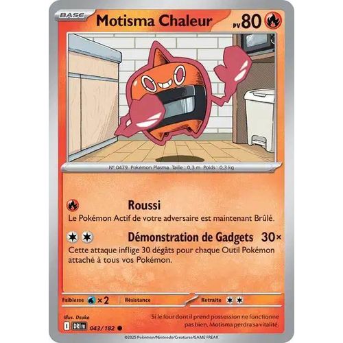 Carte Pokémon - Motisma Chaleur - 043/182 - Ev10 Rivalités Destinées