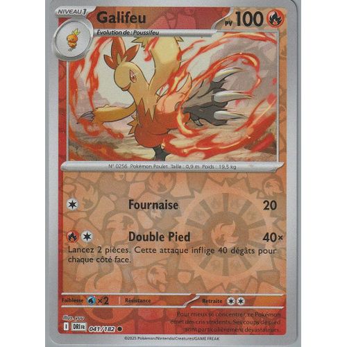 Carte Pokémon - Galifeu - 041/182 - Reverse - Ev10 Rivalités Destinées