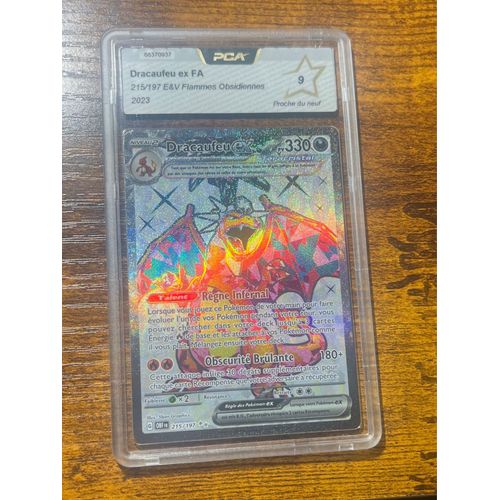 Dracaufeu Ex 215/197 Carte Pokemon Gradée Pca 9 