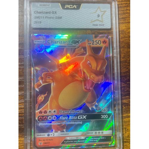 Dracaufeu/Charizard Gx Pca 9 Carte Pokémon Gradée Sm211