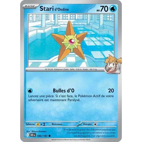 Carte Pokémon - Stari D'ondine - 046/182 - Ev10 Rivalités Destinées