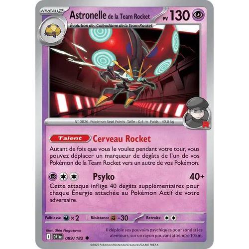 Carte Pokémon - Astronelle De La Team Rocket - 089/182 - Ev10 Rivalités Destinées