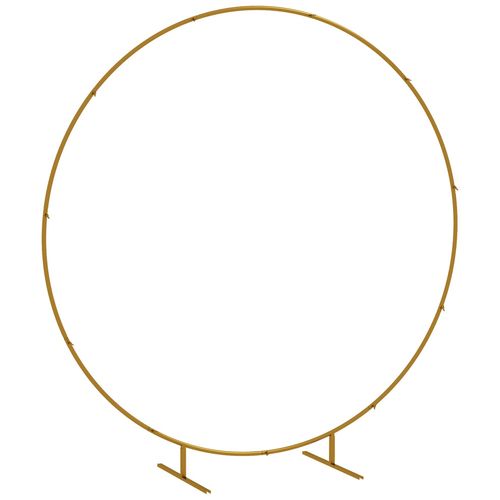 Arche Décorative - Arche De Mariage - Arche De Ballon - Dim. 222l X 60l X 224h Cm - Acier Doré
