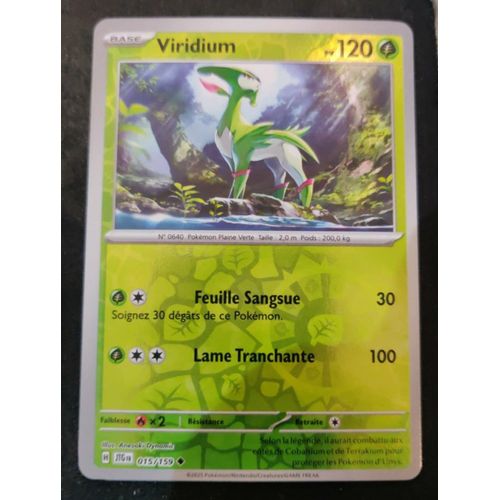 Pokémon Viridium 015 / 159 Reverse Aventures Ensemble Ev09