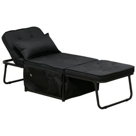 Fauteuil chaise longue lit pouf 4 en 1 dossier inclinable