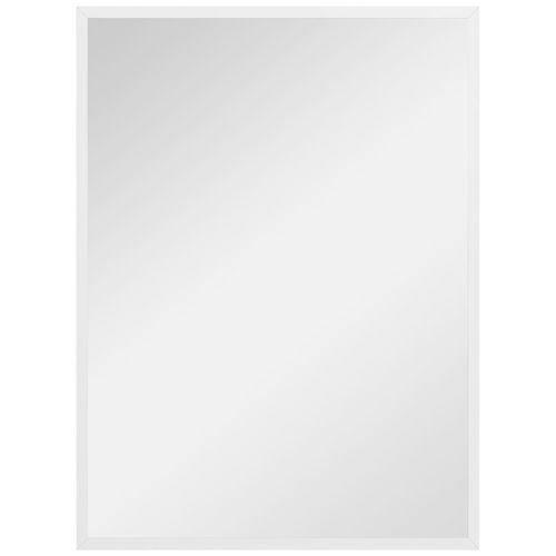 Miroir mural rectangulaire dim. 60L x 80H cm MDF blanc