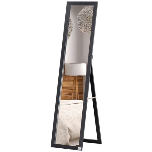 Miroir sur pied et mural rectangulaire dim. 37L x 48l x 152H cm noir