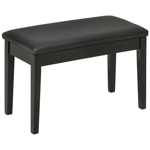Banquette Tabouret De Piano Avec Coffre Noir