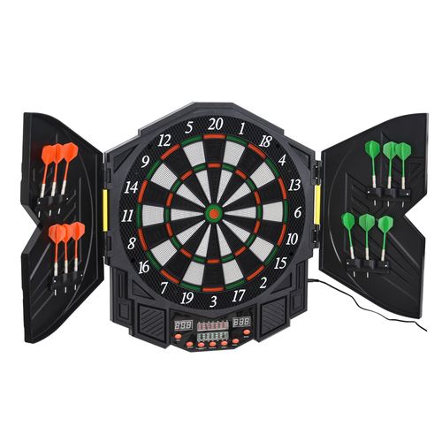 Cible jeu de fléchettes électronique 27 jeux 8 joueurs haut-parleur