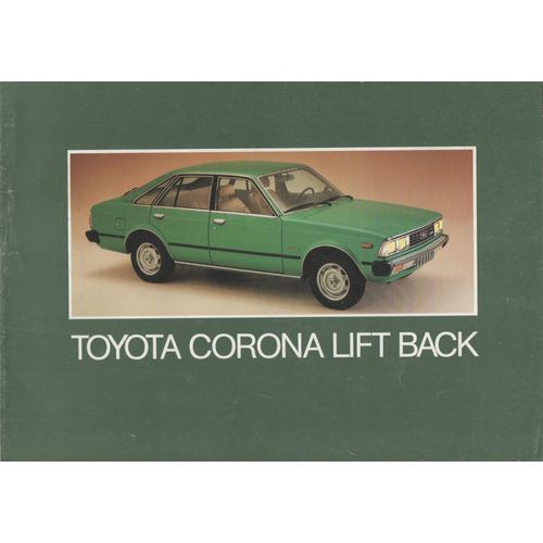 Toyota Corona Lift Back Aout 1979 Catalogue Publicitaire Prospectus