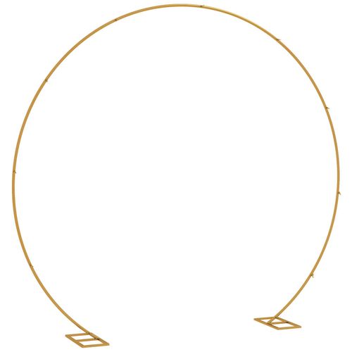 Arche Décorative - Arche De Mariage - Arche De Ballon - Dim. 280l X 60l X 258h Cm - Acier Doré