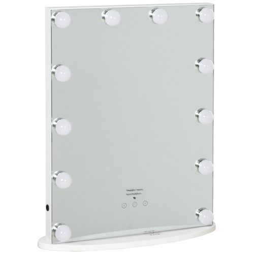 Miroir maquillage Hollywood lumineux LED intensité réglable pour coiffeuse dim. 41L x 13P x 51H