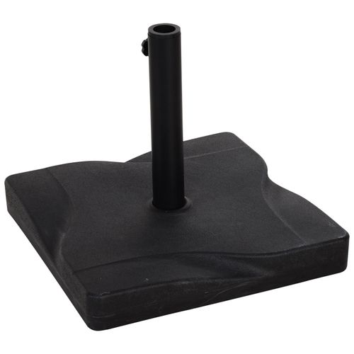 Pied De Parasol Base De Lestage Parasol Carr? Dim. 41,5l X 41,5i X 35h Cm Poids Net 20 Kg Ciment Hdpe Noir