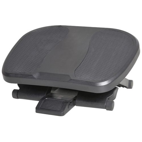 Homcom Repose-Pied Ergonomique De Bureau Hauteur Et Inclinaison Réglables 45l X 34l Cm Gris