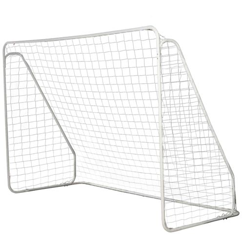 But De Football - Cage De Foot - But Futsal Dim. 301l X 126l X 200h Cm - Châssis Métal Époxy Filet Pe - Piquets Inclus - Blanc