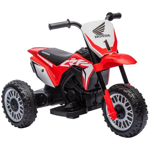 Moto Cross électrique enfant 3 roues licence officielle Honda CRF 450 R V. max. 3 Km/h fonctions sonores rouge