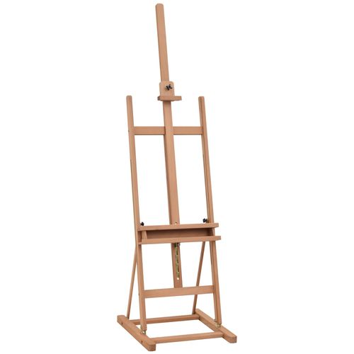 Vinsetto Chevalet D'artiste Sur Pieds Hauteur Réglable 16 Niveaux Inclinaison Réglable 80° Max. Niche Rangement Bois De Hêtre