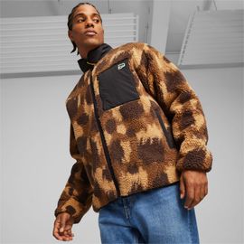 PUMA Veste en sherpa Downtown Homme Noir Taille S Rakuten