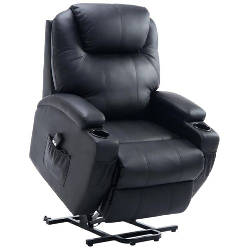 Fauteuil Releveur Électrique Avec Télécommande Noir