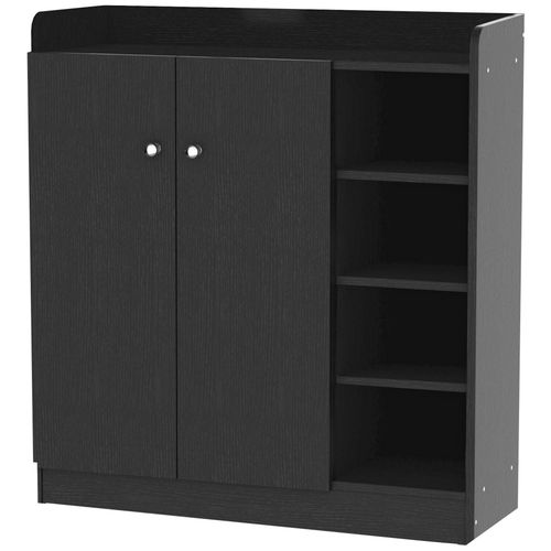 Armoire / Etagere / Meuble A Chaussures Très Pratique En Panneaux De Particules Noir