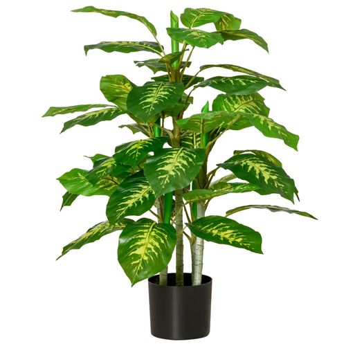 Plante artificielle Calathea H. 95 cm lichen pot inclus