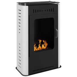 Cheminée bioéthanol design contemporain - étagère - brûleur 1,2 L