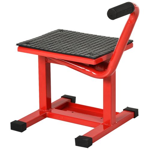 Lève Moto Béquille D'atelier Stand Moto Tout-Terrain Moto Cross Supermotard Hauteur Réglable Rouge