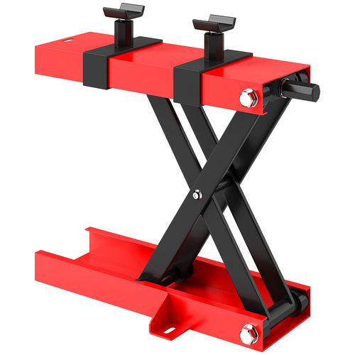Support Béquille De Moto Arrière Lève Moto Arrière Hauteur De Levage 9,5-40 Cm 500 Kg Max. Acier Rouge Noir