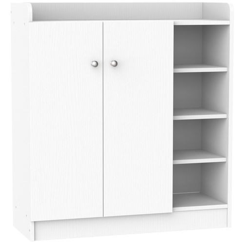 Armoire / Etagere / Meuble A Chaussures Très Pratique En Panneaux De Particules Blanc