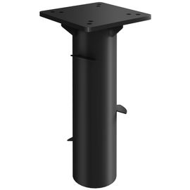 Pied Pour Parasol Déporté À Insérer Dans La Base D¿Ancrage Dim. 16,5l X 16,5l X 40h Cm Métal Galvanisé Anthracite