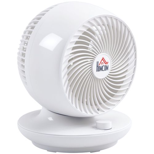 Ventilateur de table 45W 3 vitesses oscillant 70° inclinable 90° blanc