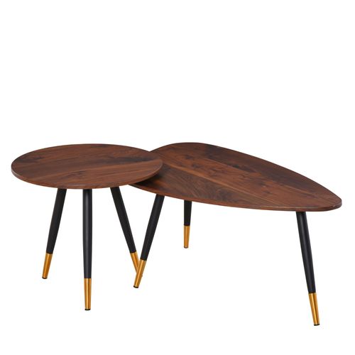 Lot De 2 Tables Basses Gigognes Style Art Déco