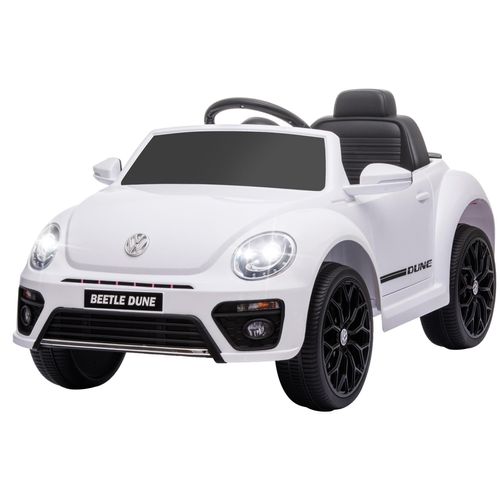 Voiture Électrique Enfant Licence Officielle Volkswagen Beetle Dune Télécommande Nombreux Effets Noir Blanc