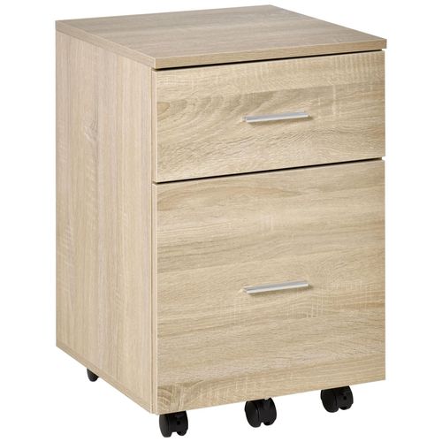 Caisson De Bureau 2 Tiroirs Panneaux Aspect Bois