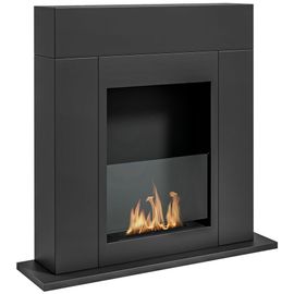 Cheminée bioéthanol design contemporain - brûleur 0,9 L - contrôle
