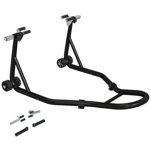 Béquille D'atelier Moto Avant Leve Moto Support Pour Moto Avec Bras Oscillant En U Et En L, Support Universel De Levage Pour Atelier En Acier Noir