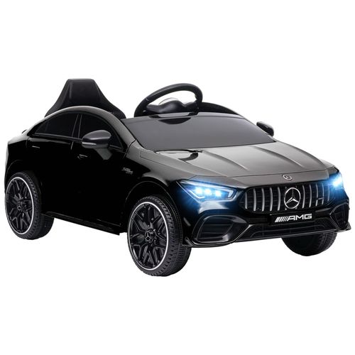 Voiture Électrique Enfant Mercedes Cla 45s Amg - 12v, 2 Moteurs, 5km/H Max. - Télécommande - Nombreux Effets - Noir