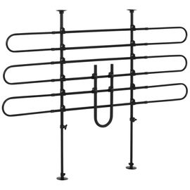 Grille De Séparation Extensible Voiture Barrière De Sécurité Barre Réglable Pour Chien Acier Noir
