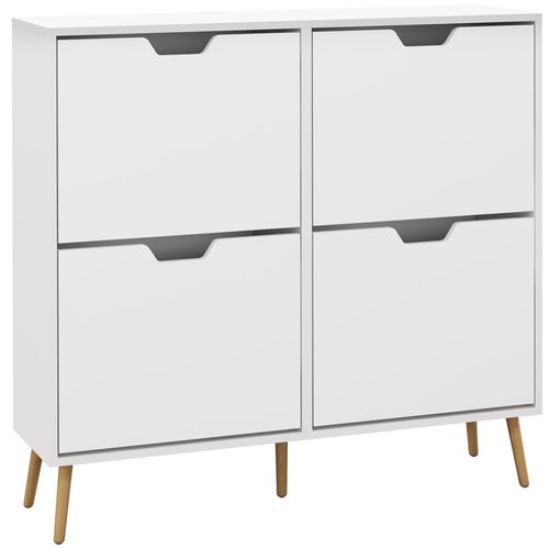Meuble À Chaussures Style Scandinave 4 Portes 4 Étagères