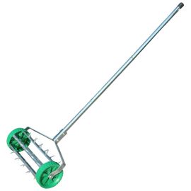 Rouleau aérateur pour pelouse avec manche télescopique 98L x 45l x 87H cm vert