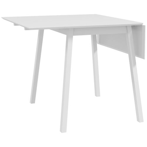 Table À Manger Pliante Un Abattant - 3,4 Personnes - Bois De Pin Blanc